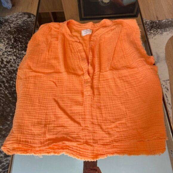 NWOT 9 Seed Tangerine Orange Sleeveless Tunic - Size M/L - Picture 2 of 6